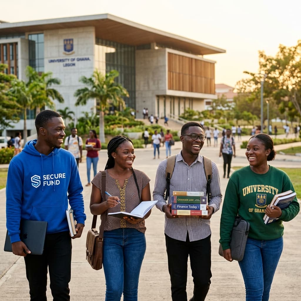 Happy Ghanaian students